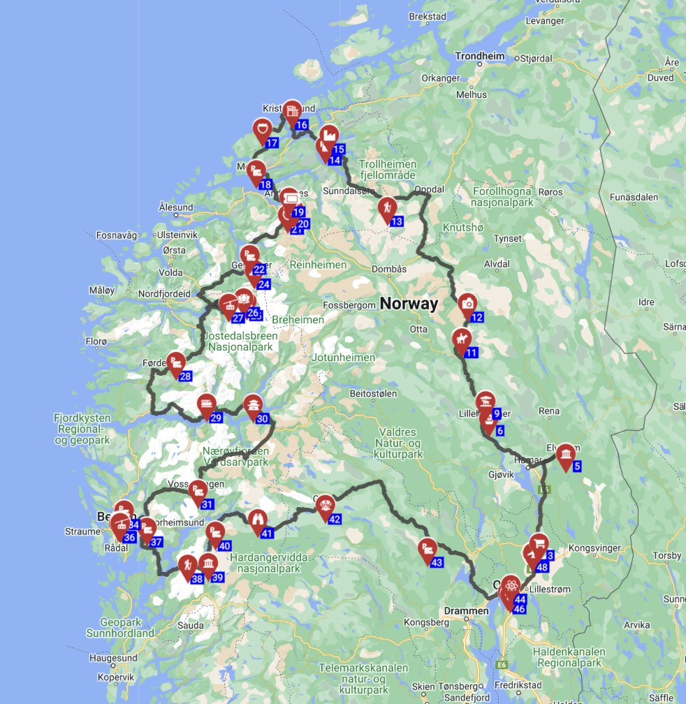 Klofta Round trip - The Grand Fjordland Drive